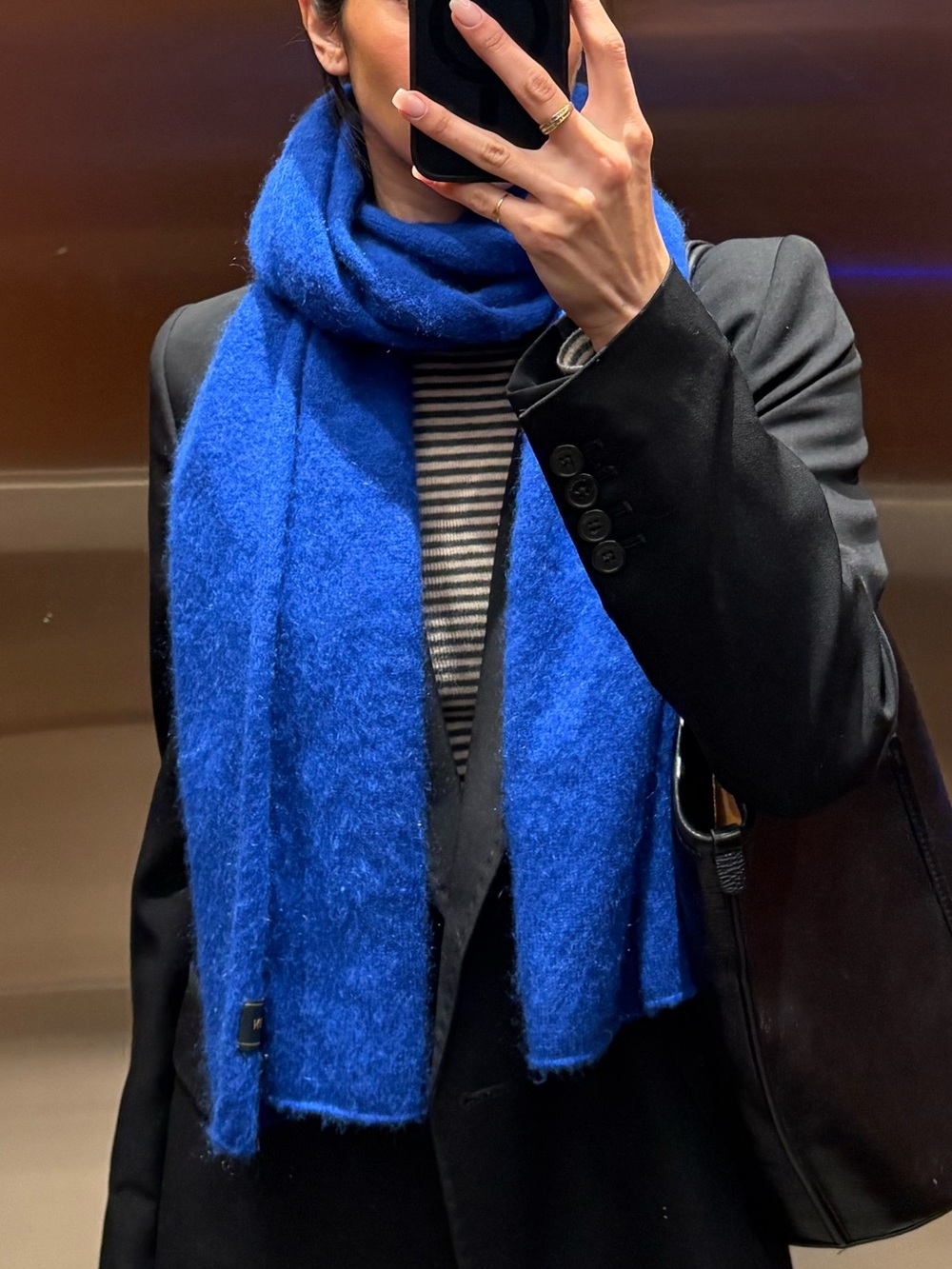 Babaton Blue Maine Scarf Cashmere/Wool
